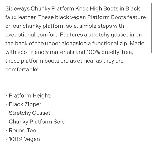 Sideways Chunky Platform Knee-High Boot - Picture 4 of 4